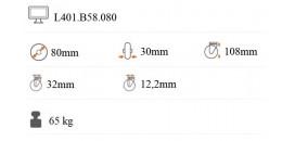 Transportné antistatické koliesko 80x30 mm otočná kladka L401.B58.080