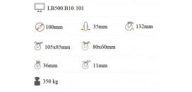 Koliesko transportné 100x35 mm otočná kladka LB500.B10.101