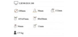 Transportné koliesko 100x30 mm otočná kladka LB500.B10.100