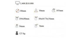 Transportné koliesko 80x30 mm otočná kladka L400.B10.080