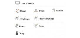 Transportné koliesko 80x25 mm otočná kladka L400.B40.080