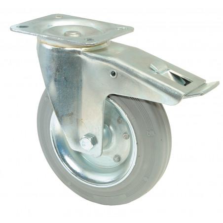 Koliesko transportné 100x30 mm otočná kladka s brzdou