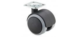 Nábytkové koliesko 40mm sivé otočná kladka