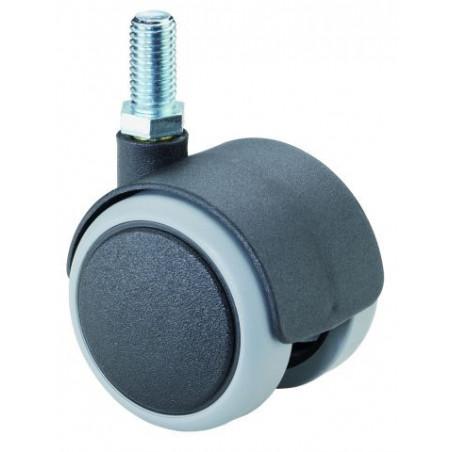 Koliesko nábytkové 40mm sivé s čapom