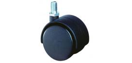 Koliesko nábytkové 50mm čierne s čapom