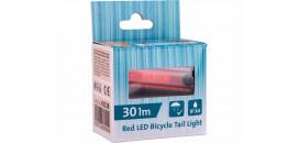 Svietidlo zadné nabíjateľné na bicykel 30lm EXTOL 43138