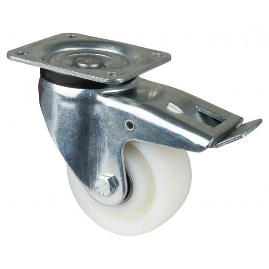 Ťažkotonážne koliesko 125x50 mm otočné s brzdou