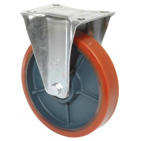 Ťažkotonážne polyuretánové kolieska 125x40 mm pevná kladka