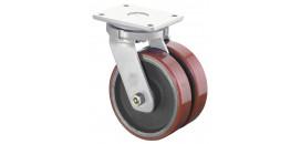 Ťažkotonážne dvojradové koliesko 200x100 mm otočné