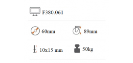 Koliesko dizajnové 60 mm závit F380.061