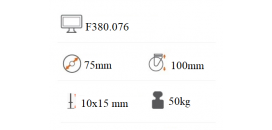 Koliesko dizajnové 75 mm závit F380.076