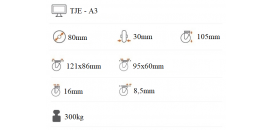 Koliesko liatinové 80x30 mm otočná kladka TJE A3