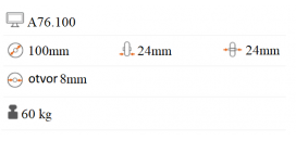 Koliesko na korčule 100 mm A76.100