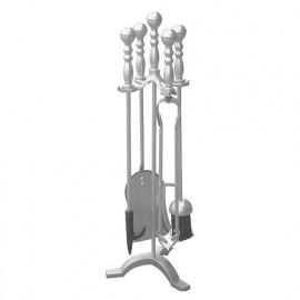 Sada kutáč ku krbu 53 cm poniklovaná 221909