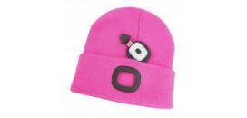 Čiapka s čelovým led svetlom ružová L 3133303