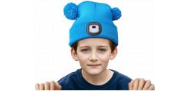 EXTOL 43459 Čiapka s čelovým svetlom modrá detská 4xLED
