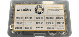 Sada hliníkových podložiek hrúbka 1.5mm 330 ks