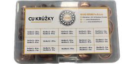 Sada medených podložiek 330 ks