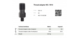 Závitový adaptér M5/M10 KUKKO GE5-10