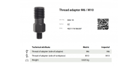 Závitový adaptér M6/M10 KUKKO GE6-10