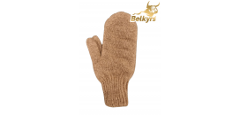 Rukavice palčiaky 100% ťavia vlna hnedé