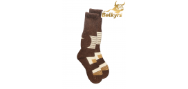 Ponožky z mongolskej vlny hnedé