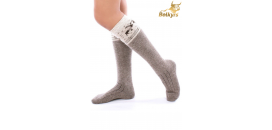 Podkolienky zo 100% mongolskej vlny jeleň