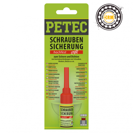 Prípravok na zaistenie skrutiek stredná pevnosť 5g PETEC