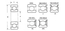Ložisko 6910-2RS FBJ