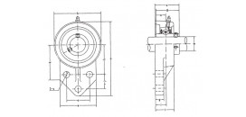 Ložisko UCFB 206-20 FBJ