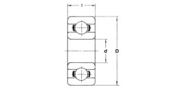 Ložisko 607 2RS FBJ