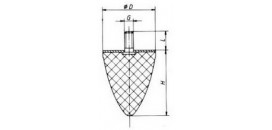 SILENTBLOK D35x35/M8x16, 76.16