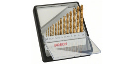 13-dielna súprava vrtákov do kovu BOSCH Robust Line HSS-TiN, 2607010539