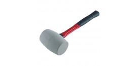 Kladivo gumové biele sklolaminátová pogumovaná násada, pr.55mm