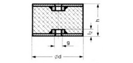 SILENTBLOK D100xHR40/M16, 100-40-3
