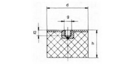 SILENTBLOK D100xHR75/M16, 100-75-5