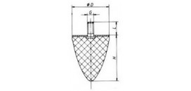 SILENTBLOK D50x61/M8x26, KP50x61