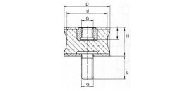SILENTBLOK D10x10/M4x10, BT10x10