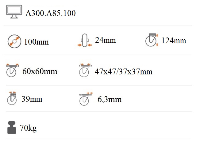 Prístrojové koliesko 100x24mm otočná kladka